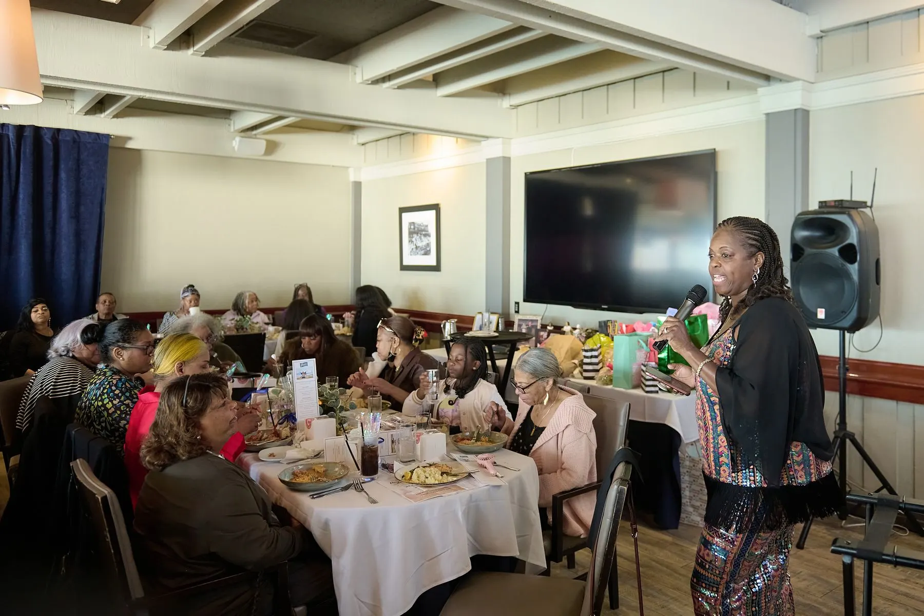 Guests at the Women's Day luncheon