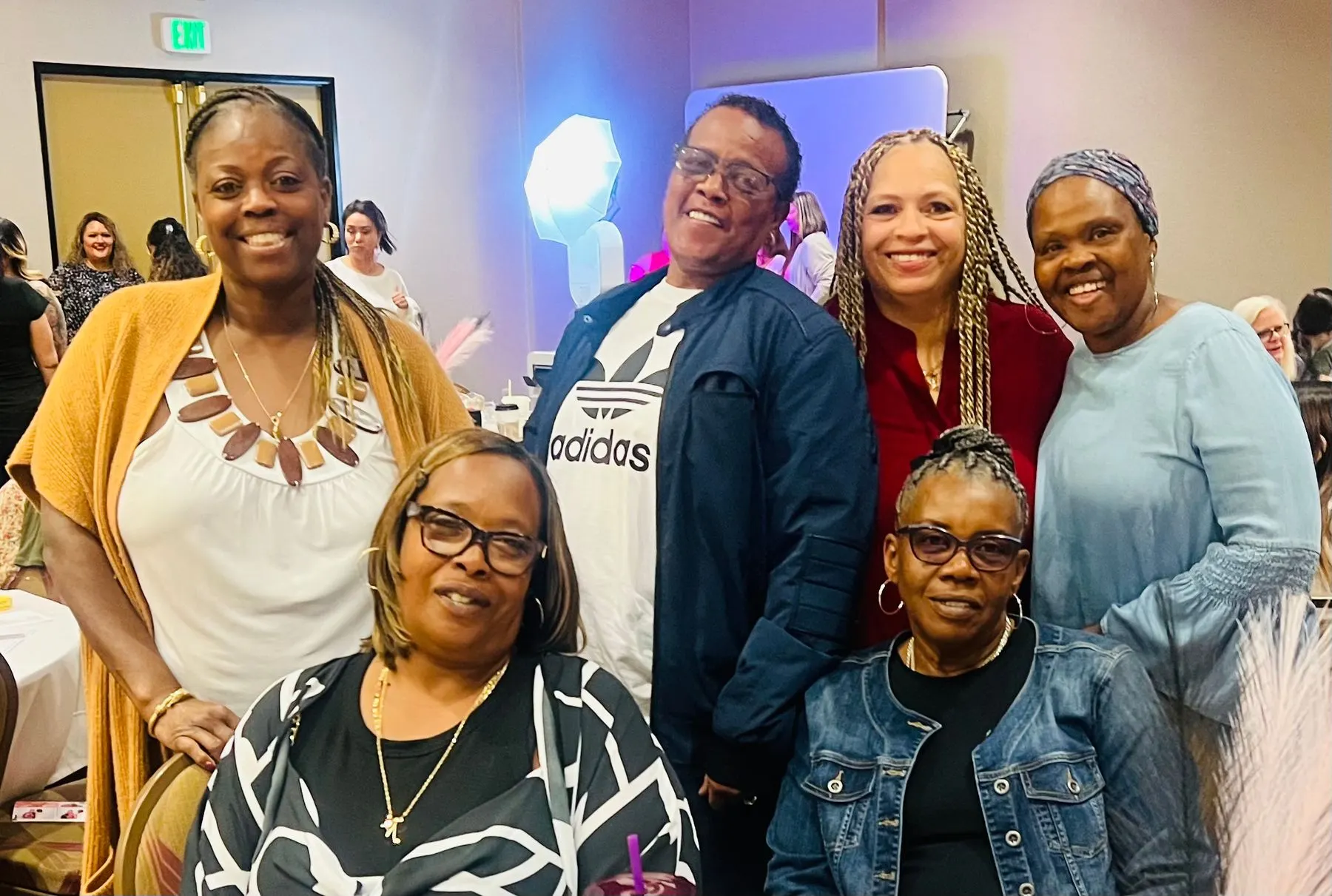 Members of Solutions for Women together at an event